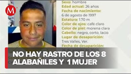 Se cumple un mes de la desaparición de 8 hombres y una mujer en Veracruz