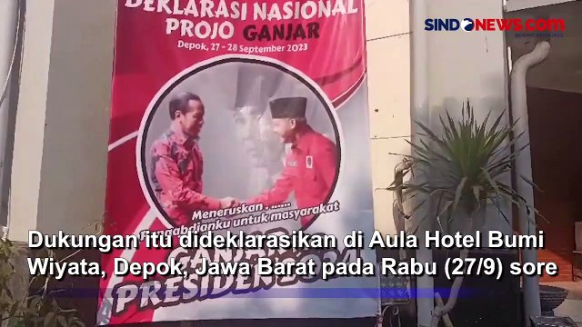 Relawan Projo Resmi Deklarasi Dukungan ke Bacapres Ganjar Pranowo