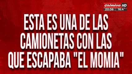 Esta es una de las camionetas con las que escapaba "El Momia"