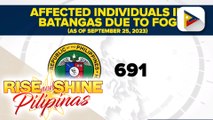 Halos 700 residente, apektado ng patuloy na pagbuga ng vog ng Taal