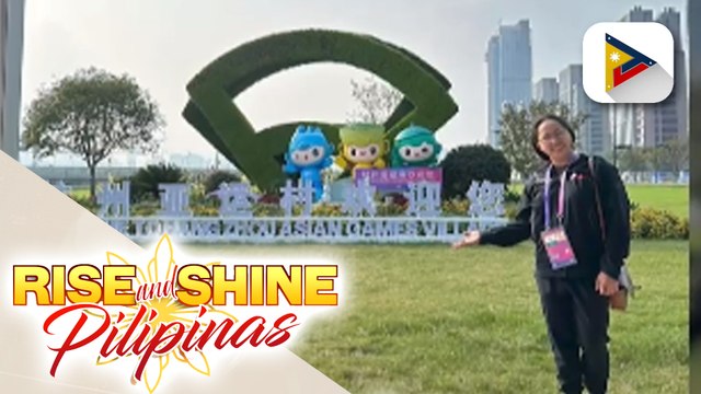 Olympic gold medalist Hidilyn Diaz, nasa China na para sa 19th Asian Games
