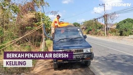 Dampak Kemarau Panjang, Penjual Air Bersih Keliling Banjir Pesanan