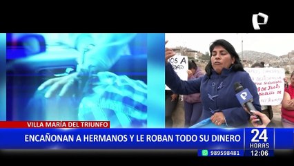 VMT: encañonan a hermanos y les roban más de 3 mil soles