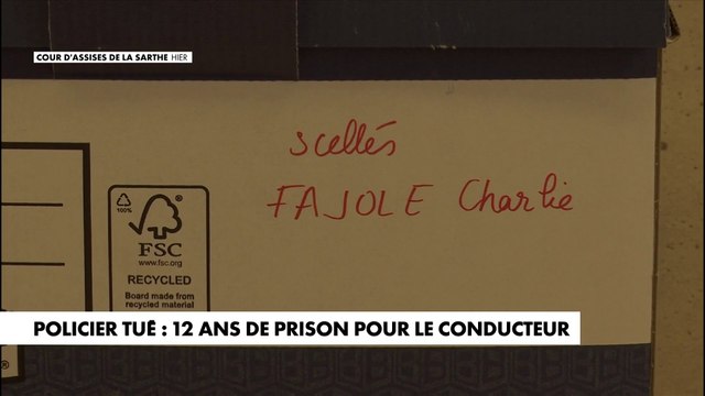 Policier tué : 12 ans de prison pour le conducteur