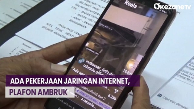 Plafon Lantai 2 Trans Studio Mall Makassar Ambruk, Karyawan Sempat Panik