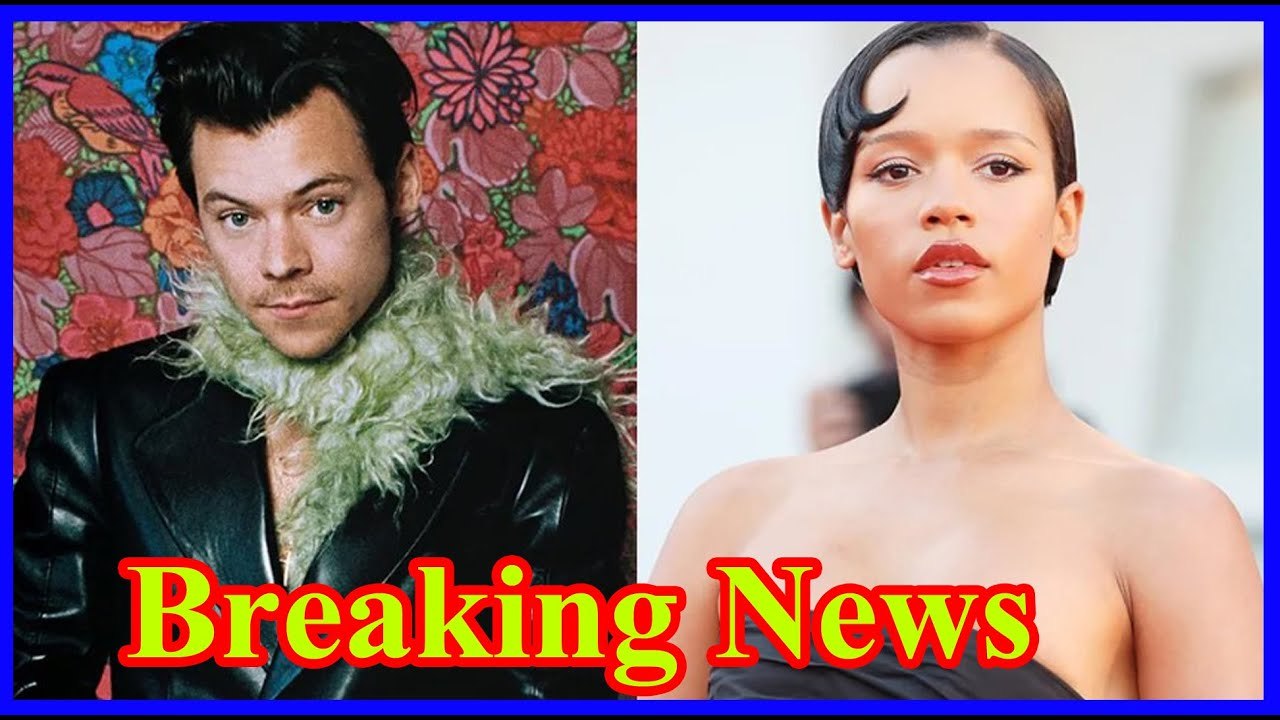 Harry Styles and Taylor Russell Hold Hands in Golden grey hoodie, a black puffer jacket