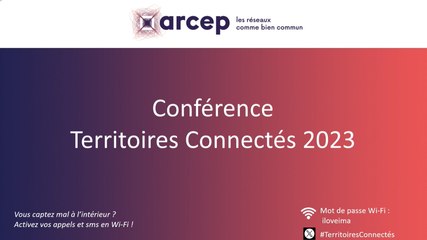 Conférence Territoires connectés 2023