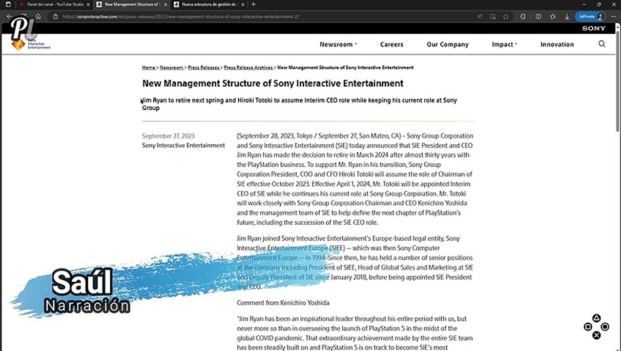 Jim Ryan se va de Sony