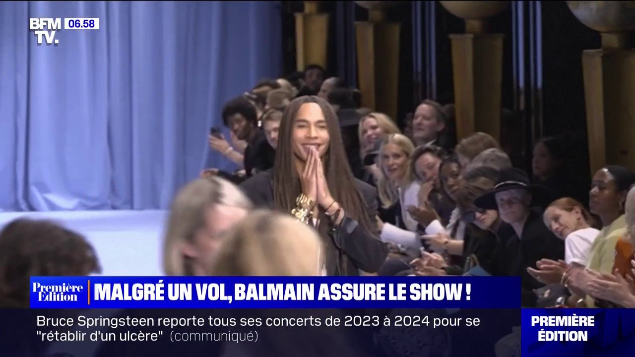 Fashion Week: les images du défilé Balmain, dix jours après le vol de la collection
