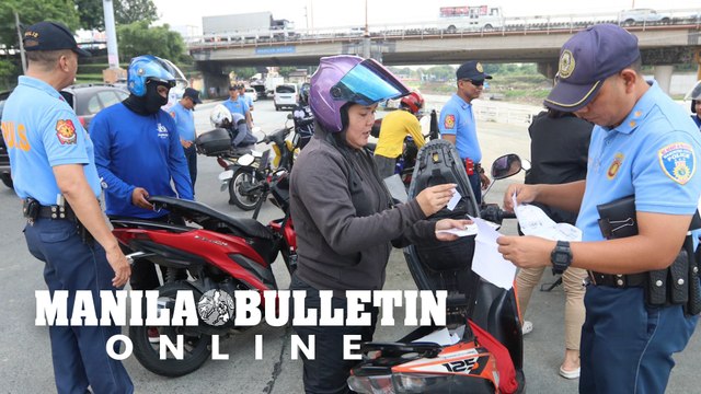 Marikina City police sub-station 2 personnel conducts checkpoint along C5