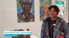 WATCH: ArtCastle participant Aila-Dawn Foa'i-auimatagi talks about her artwork