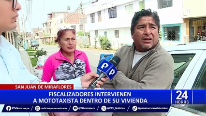 SJM: separan a fiscalizadores que agredieron a mototaxista durante intervención