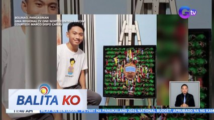 Egg trays, ginawang canvas para sa artwork | BK