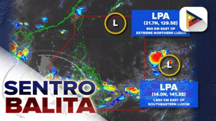 Video herunterladen: LPA sa loob ng PAR, tuluyan nang nalusaw; panibagong LPA, posibleng pumasok ng PAR at maging isang bagyo