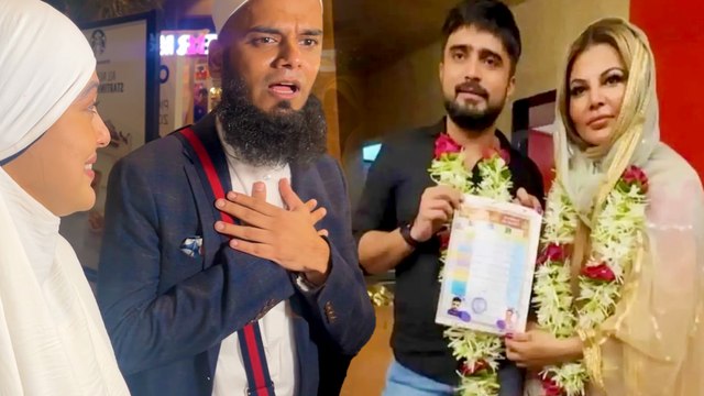 Sana Khan's Husband Reacts To Rakhi Sawant Vs Adil Khan Controversy