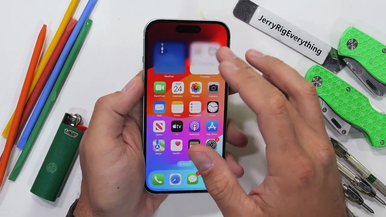 iPhone 15 Durability Test is Aluminum better than Titanium! video