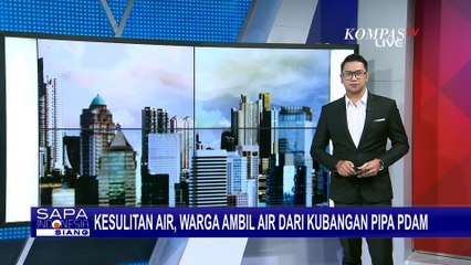 Kesulitan Air, Warga di Perumahan Bali Indah Bekasi Ambil Air dari Kubangan Pipa PDAM