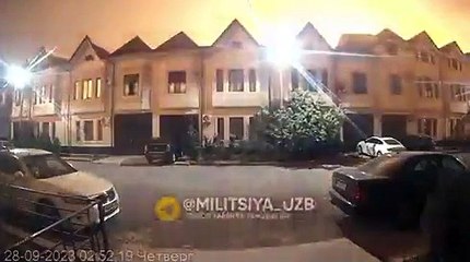 Özbekistan'da gece büyük patlama! Şehir resmen havaya uçtu