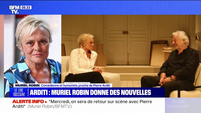 Mercredi, on sera de retour sur scène : Muriel Robin donne des nouvelles de Pierre Arditi après son malaise sur scène