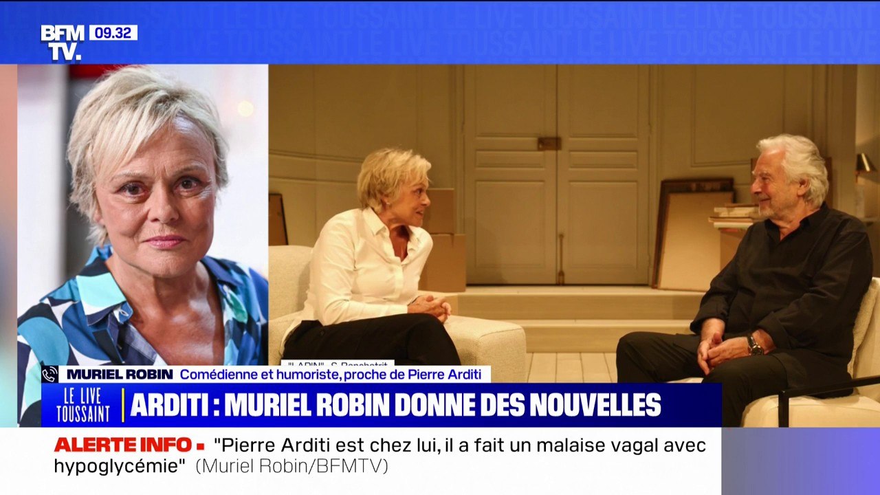 "Il a fait un malaise vagal avec hypoglycémie": Muriel Robin donne des nouvelles de Pierre Arditi, après avoir fait un malaise sur scène