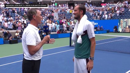 Medvedev : "Les conditions étaient brutales, je ne voyais plus la balle"