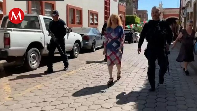 Alcaldesa de Cotija, Yolanda Sánchez, regresa con seguridad reforzada