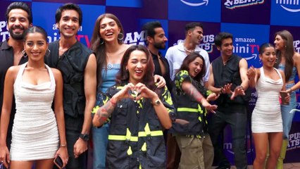 Campus Beats के प्रमोशन में जुटे Shantanu Maheshwari और दूसरे कलाकार