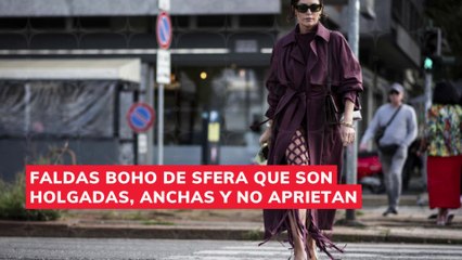 faldas boho de Sfera que son holgadas, anchas y no aprietan