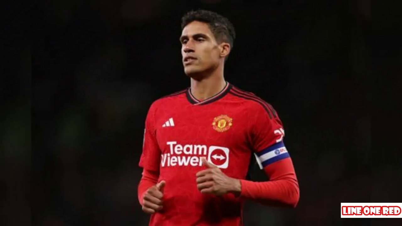 Raphael Varane reacts to being made Manchester United captain vs Crystal Palace