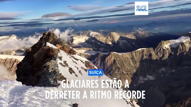 Volume de gelo dos glaciares suíços diminuiu 10% em dois anos alerta Academia Suíça das Ciências