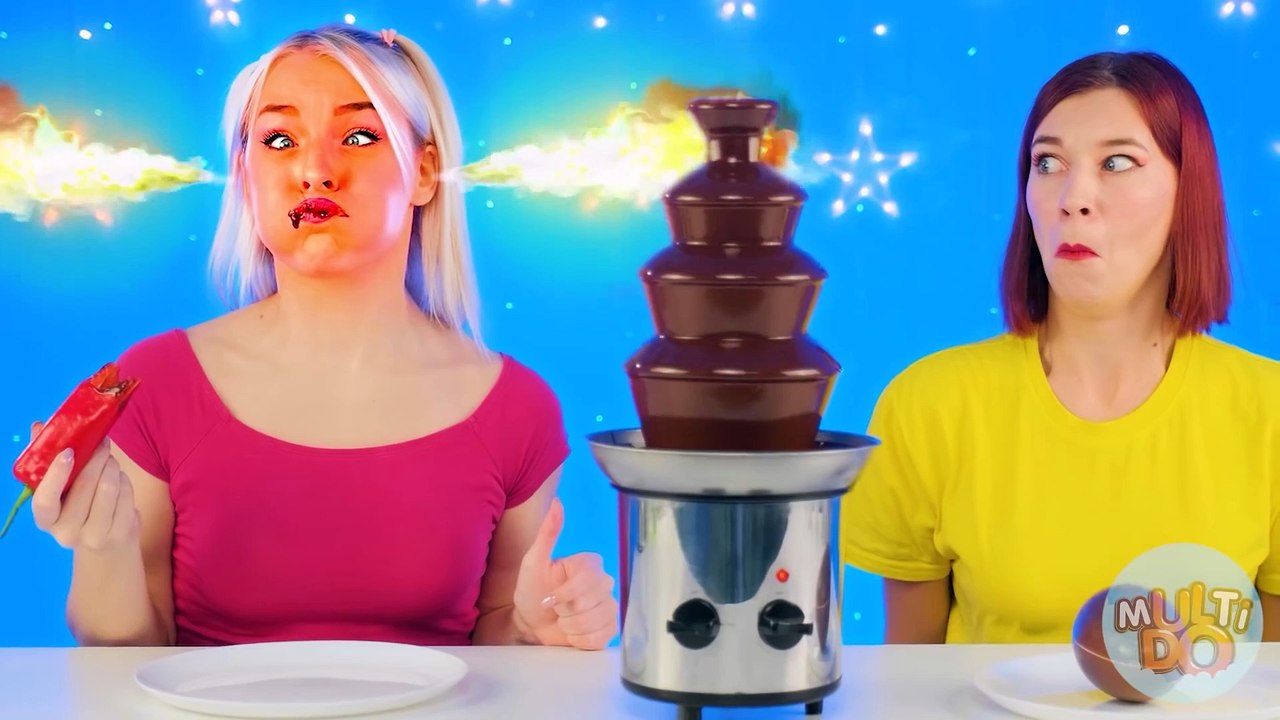 Chocolate Fountain Fondue Challenge 3 video Dailymotion