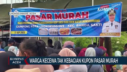 Warga Kecewa tak Kebagian Kupon Pasar Murah