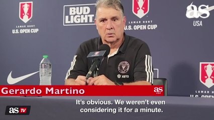 Martino says Messi will play before league ends