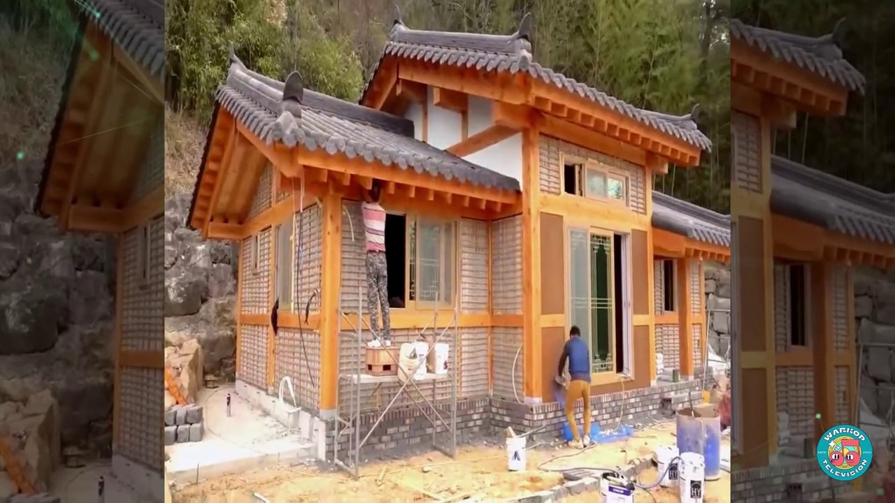Mastering Wood: Crafting an Exquisite Korean Wooden House
