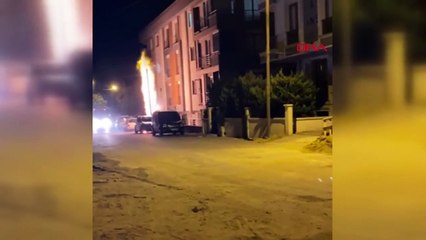 Incendie dans un réservoir de gaz naturel à Beylikdüzü : une moto est devenue inutilisable