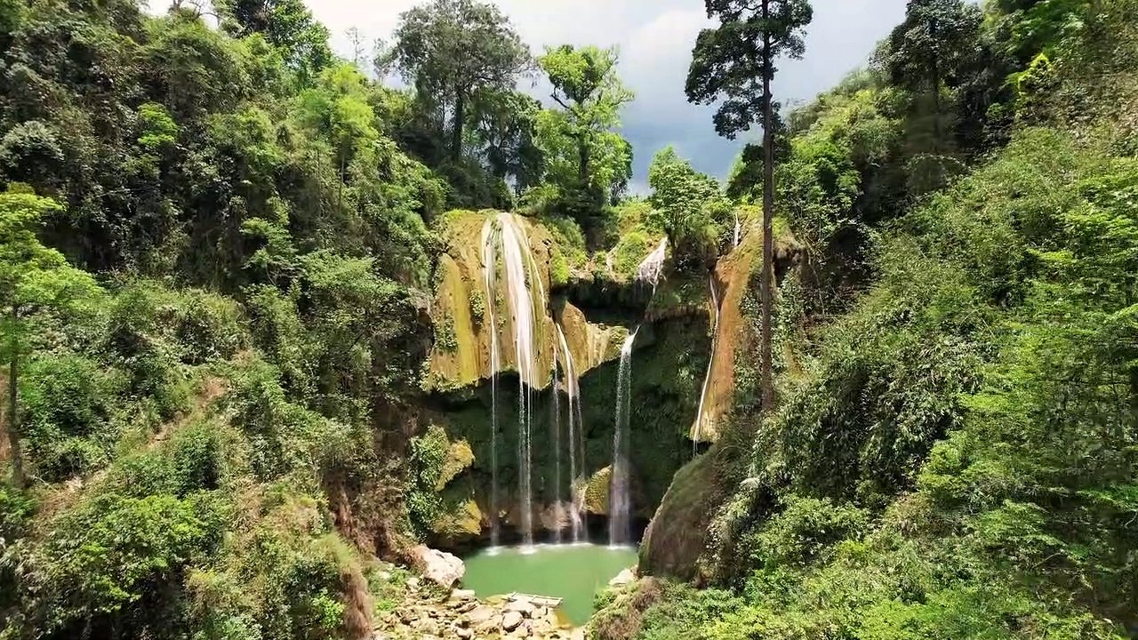 Natural waterfall