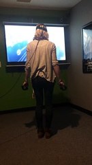 Virtual Reality Player Takes A Leap Into the Wall