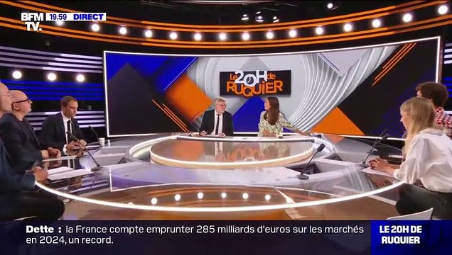 Le générique du 20 Heures de Ruquier du mercredi 27 septembre 2023 sur BFMTV.