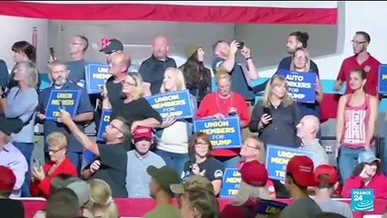 Trump follow Biden to Michigan, rails against electric cars