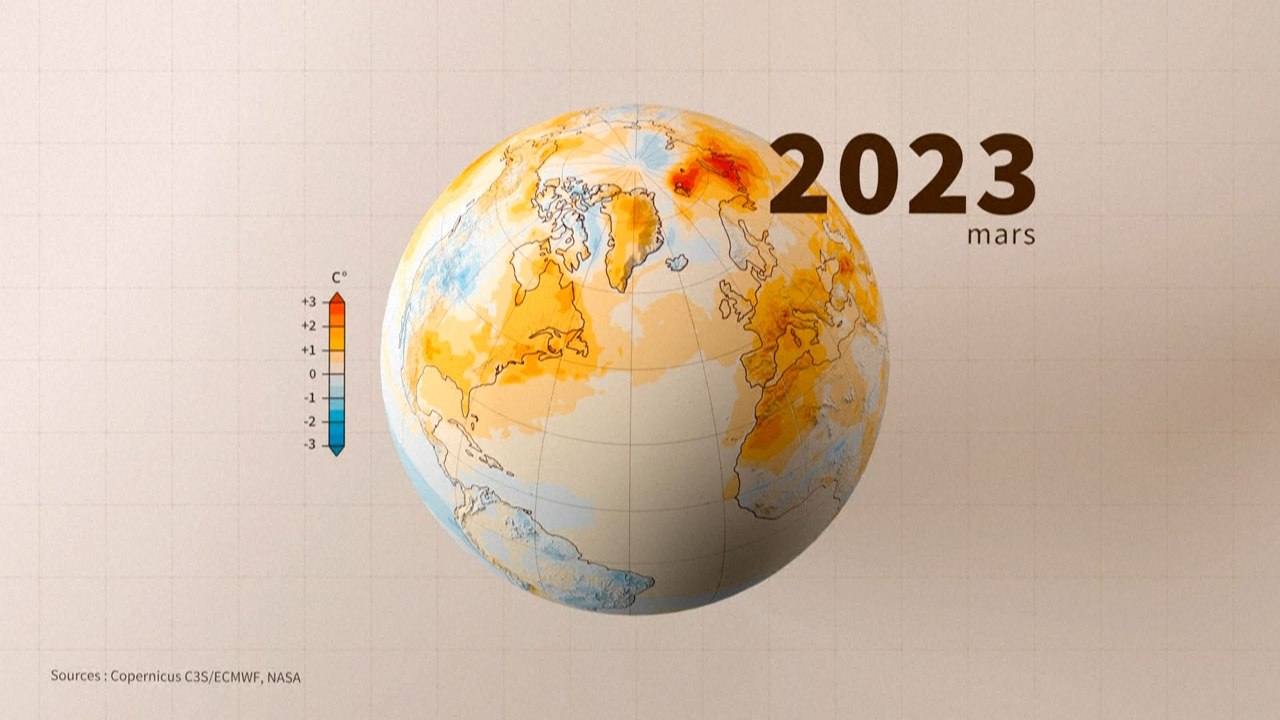Carte animée: 40 ans d'anomalies mensuelles de température