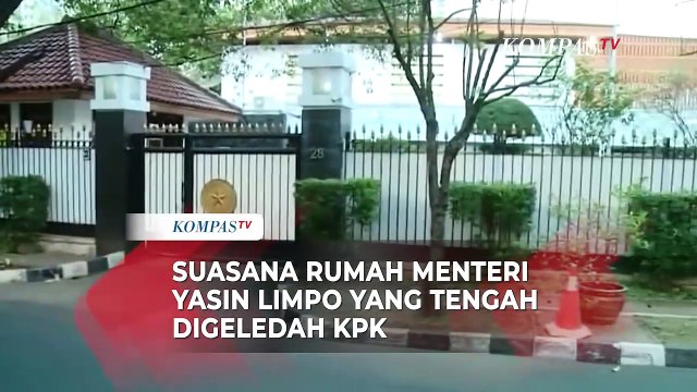 Suasana Rumah Menteri Pertanian Syahrul Yasin Limpo yang Tengah Digeledah KPK