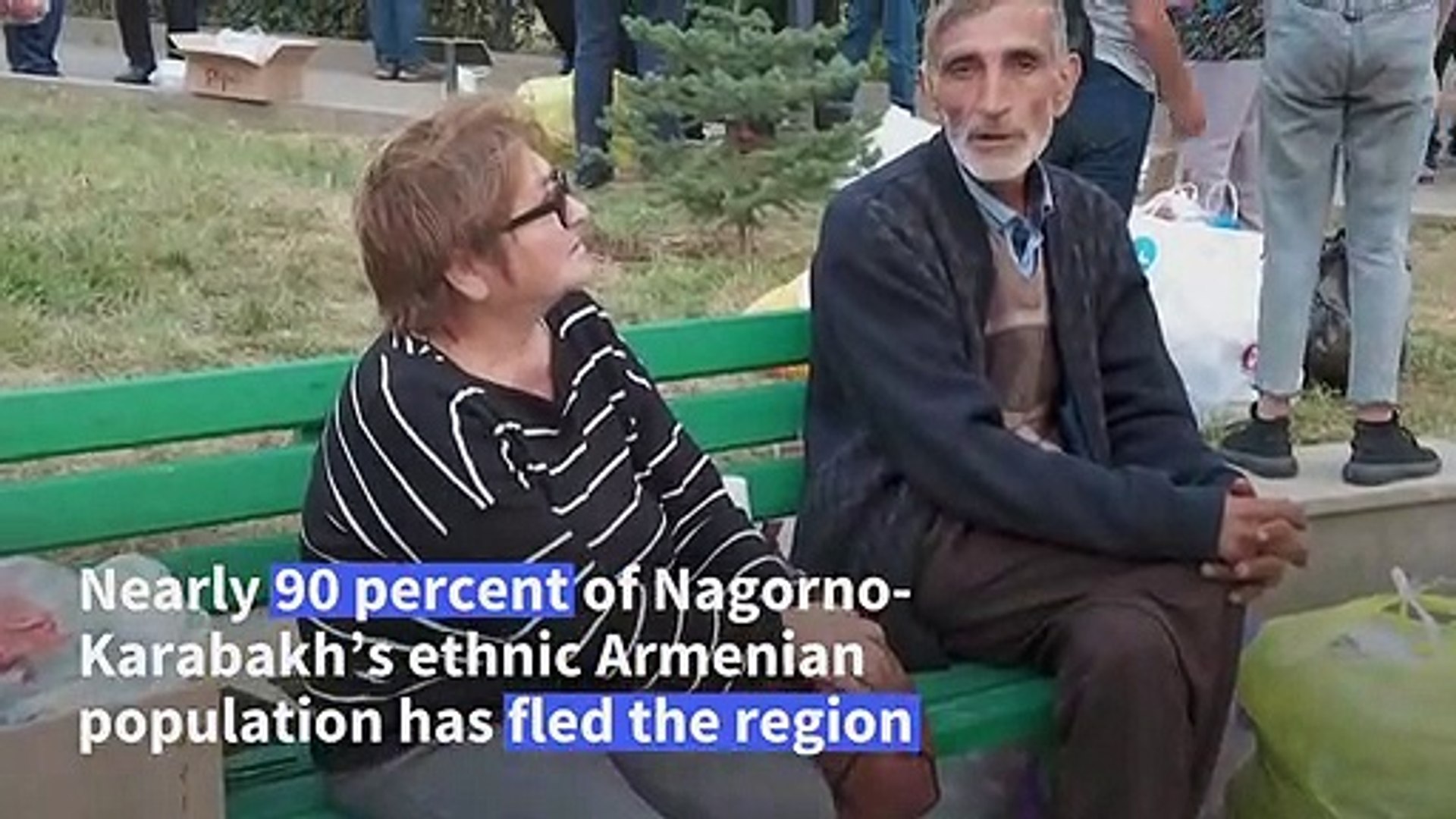 Nearly half of Nagorno-Karabakh's population has fled. What