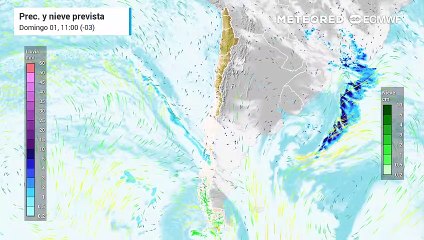 Precipitaciones se presentarán al comenzar la semana entre el centro y sur de Chile
