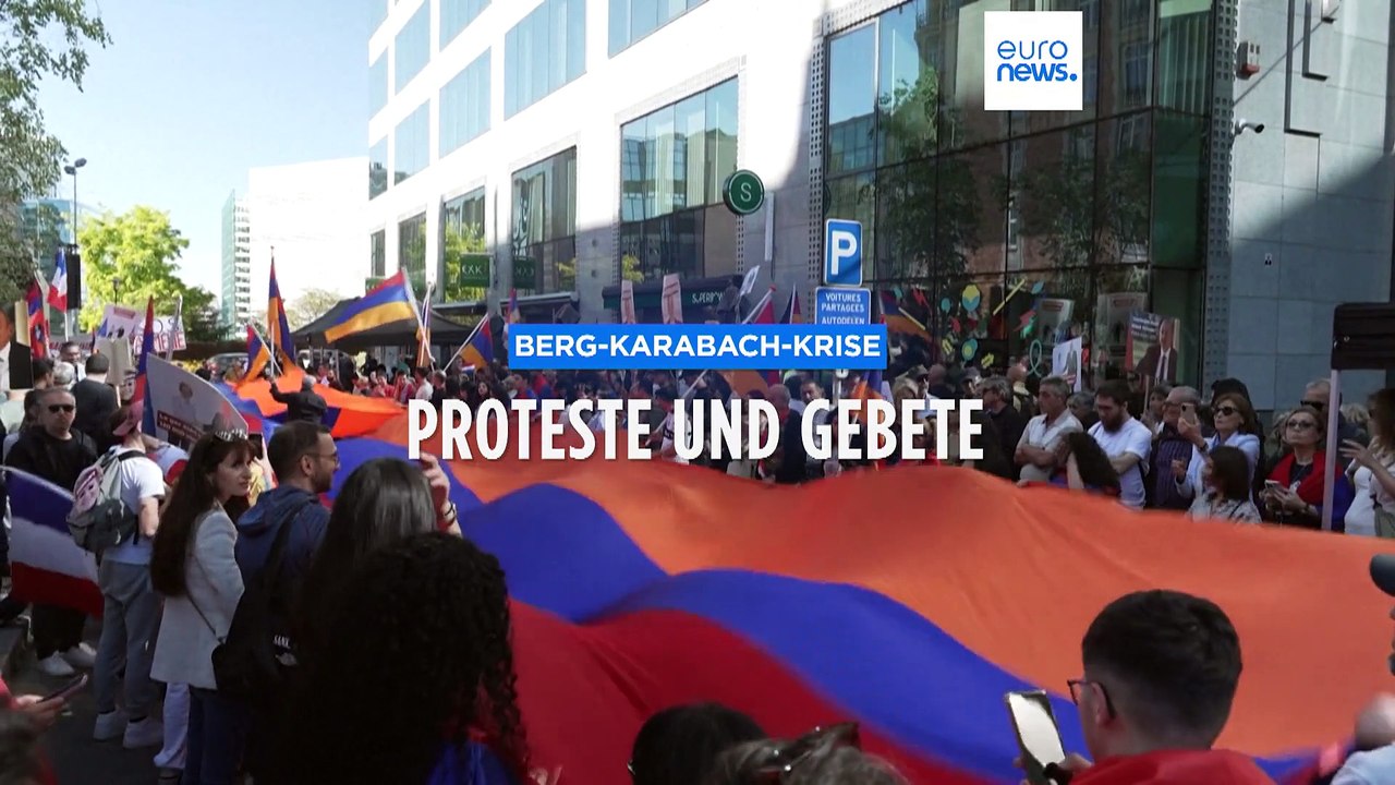Berg-Karabach-Konflikt: Armenier protestieren mit Demo in Brüssel