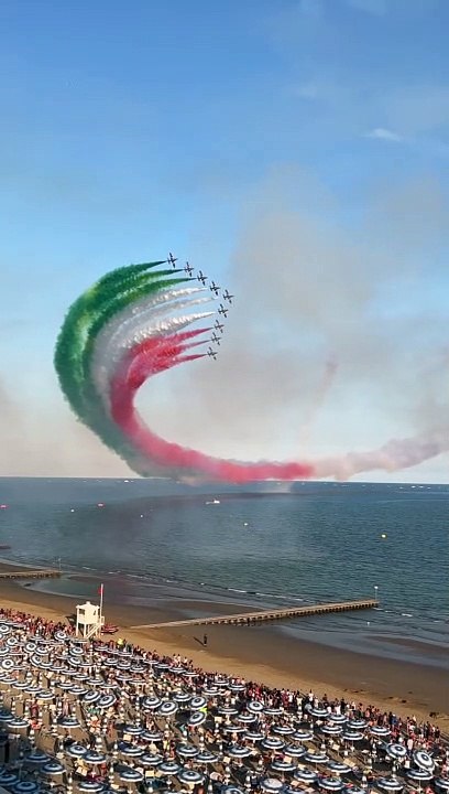 Planes Paint the Sky for Italy Air Show