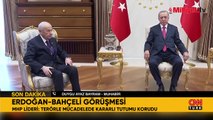 Meclis'te Erdoğan-Bahçeli görüşmesi! Terörle mücadele ve emekli maaşları masada