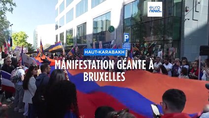 Manifestation de soutien aux Arméniens du Haut-Karabakh à Bruxelles