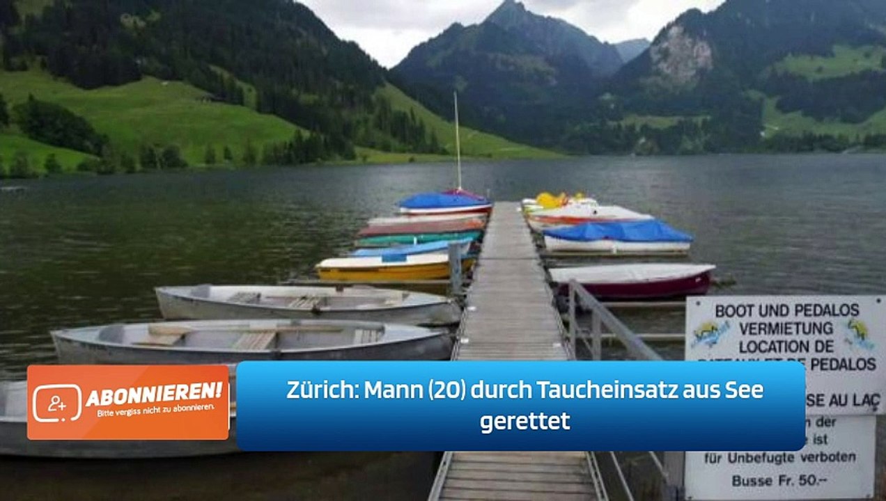 Zürich: Mann (20) durch Taucheinsatz aus See gerettet
