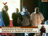 Autoridades del estado Falcón entrega reconocimiento al poeta y cronista Guillermo de León Calles