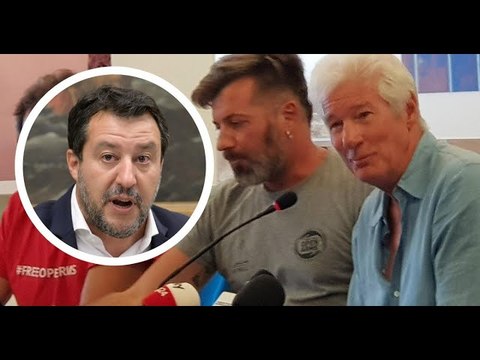 Open Arms, Salvini smaschera Richard Gere Non temere, ti aspettiamo!